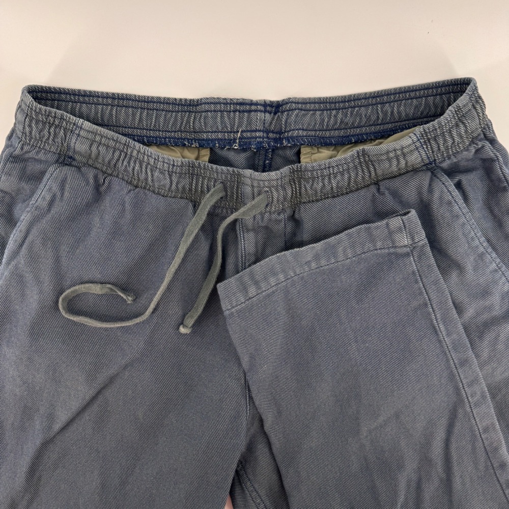 Save Khaki United Pants Men Size M Blue Elastic Waist Drawstring Cotton USA